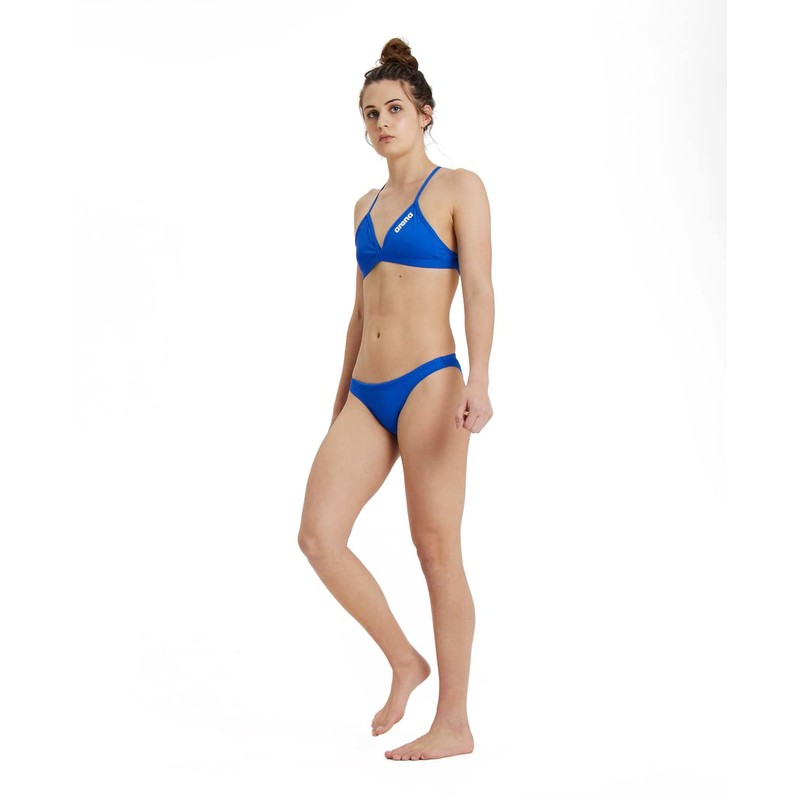 Arena Performance Women's Solid Team Bikini Top Royal-White