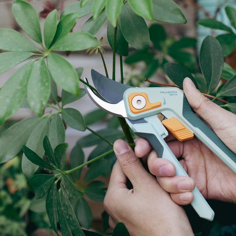 PrunePro 8" Professional Pruning Shears for Gardening 2 Pack Bypass