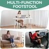 Wood Foot Stools for Under Office Desk,Ergonomic Rocking Footrest with
