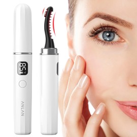 ANLAN Eyelash Curler, 15s Quick Heating Eyelash Curler, Anti-Burn, Heated Eyelash Curler, 3 Heating Modes, Eyelash Curler, 24 Hours Long Lasting Eyelash Brush with LED Display, Type-C