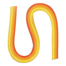 PATIKIL 120pcs Rainbow Quilling Strips Paper 3/16"(5mm) 21" Origami Paper Quilling Strip for Art DIY Hand Craft Christmas, Gradient Yellow