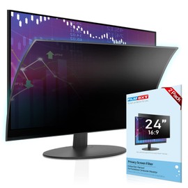 FILMEXT [2 Pack Removable 24 Inch Computer Privacy Screen Filter for 16:9 All-in-One Desktop/Frameless Monitor - Blue Light UV Blocking Privacy Shield for Thin Bezel Computer
