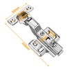 Luokim 2-Pack 26mm Small Cup Inset Soft Close Cabinet Hinges