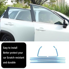 KELEIMAI Car Accessories Fit for Nissan New Rogue 2021 2022 2023 2024 Lower Windows Frame Sill Molding Cover Trims (Chrome) 6PCS Stainless Steel