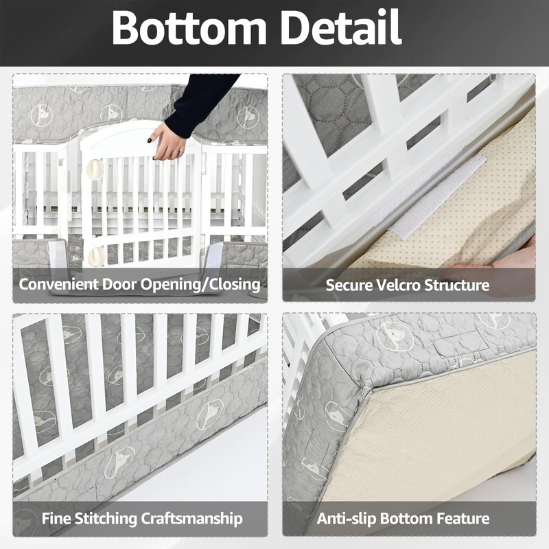 PJYuCien Dog Playpen Bottom Pad and Cover Fits for 36