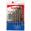 fischer 536603 Drill Bit HSS-G Sizes 1-10 mm Practical Set 10 Metal Drill Bits Grey