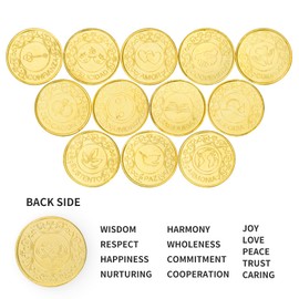 Arras Para Boda Catolica - 13pc Wedding Unity Coins with Diamond Heart Shaped Box, Arras de matrimonio, Wedding Coins for Unity Ceremony Ideas, Arras de boda Catolica,Unity Coins Catholic (Gold)