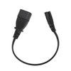 IEC320 C14 Male to IEC320 C7 Female Power Adapter Cable