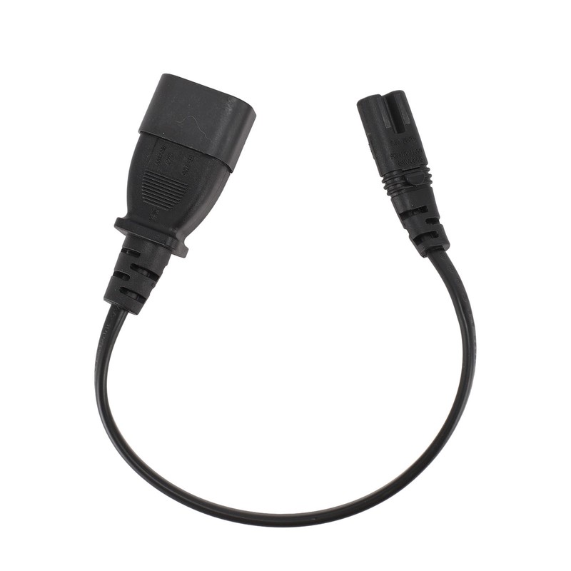 IEC320 C14 Male to IEC320 C7 Female Power Adapter Cable