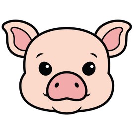 LILIAO 4.6" Pig Face Cookie Cutter Sandwich Cutters, Stainless Steel