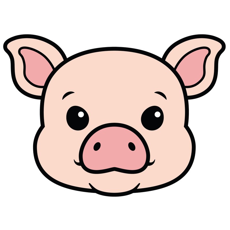 LILIAO 4.6" Pig Face Cookie Cutter Sandwich Cutters, Stainless Steel