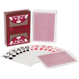 2 x Texas Holdem Poker Playing Cards Waterproof Poker Cards Plastic Playing Cards Made of PVC Professional Premium Playing Cards