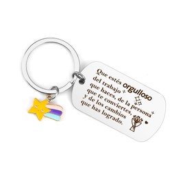 Keychain Inspirational Llavero Motivaci Spanish Friend Gifts Regalos Para Mujer Teacher Gifts Nurse Gifts Coworkers Gifts Retirement Gift Motivational Gift Boss Gifts regalos Para Hombre