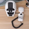 TechMel Telefono De Casa Fijo Forma De Craneo Calavera Blanca