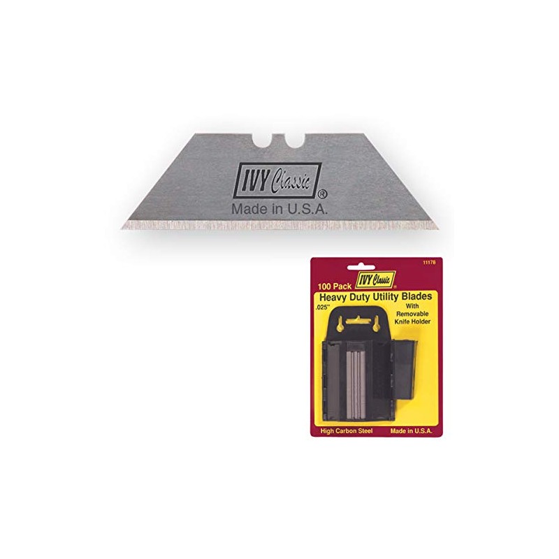 IVY Classic 11178 Heavy Duty USA Utility Knife Blades with