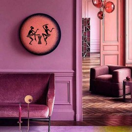 CrafTreat African Tribal Stencils for Crafts Reusable Vintage - Dance to the Beat - Size: 6 x 6 Inches - Tribal Pattern Stencil for Furniture Painting - African Stencils for Painting on Concrete