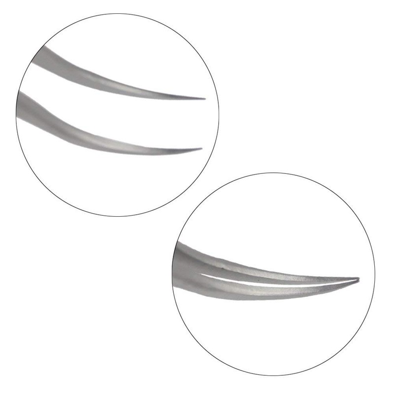 Individual Eyelash Tweezers - FEITA Professional Stainless Steel Curved Tweezer