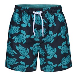 RIPT Boys Essentials Quick Dry UV 50 Sun Protection Swimming Trunks Navy/Turquoise 5-6 Years