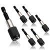 Opfiue 6 Pcs Magnetic Drill Bit Holder,2 Inch Length 1/4