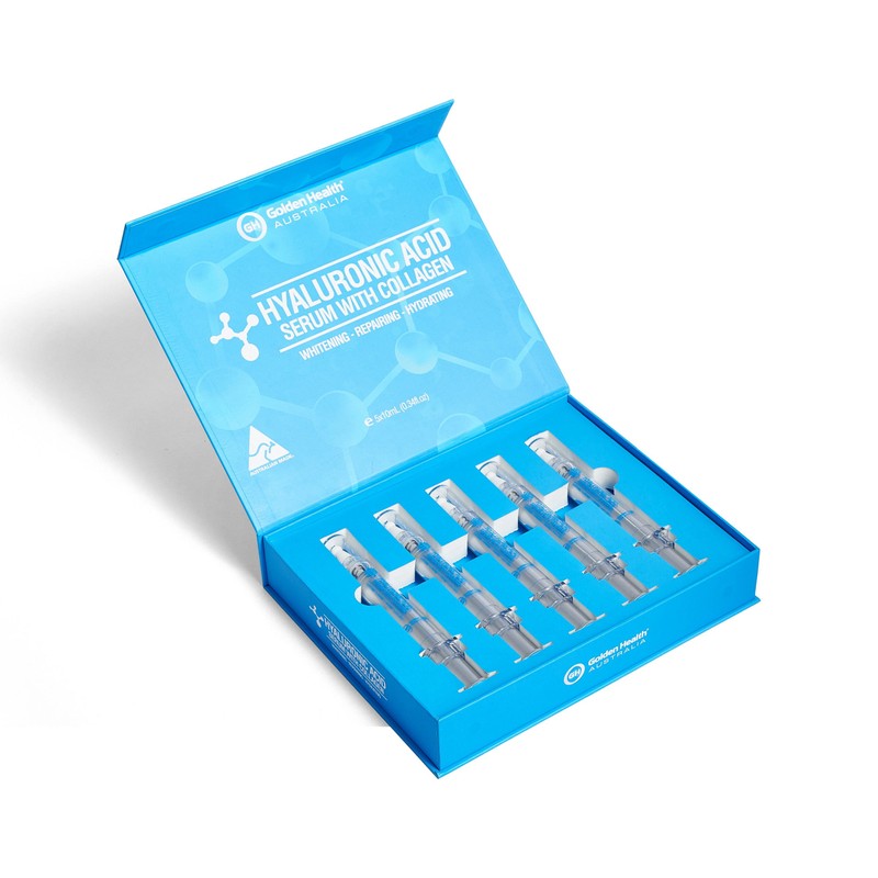 Golden Health Hyaluronic Acid Serum with Collagen 5 x1 0mL