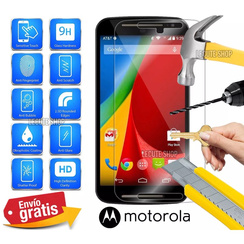 Tempered Glass Mica Cristal Templado Motorola Moto X Gorilla Glass