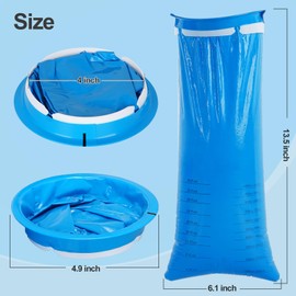 Diubwse 24 Pack Vomit Bags Disposable, 1000ml Emesis Bags, Leak Resistant, Medical Grade, Portable, Barf Bags, Puke Bags for Hospital, Maternity, Car, Yacht, Bar, Throw Up Bags Disposable