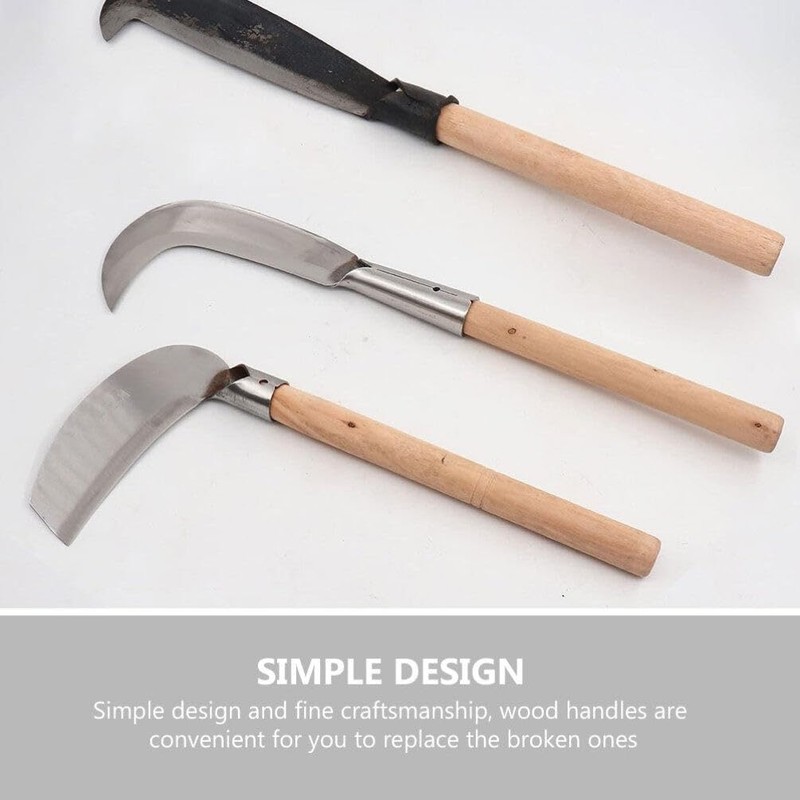 Yardwe 3pcs Replacement Hammer Handle Wood Garden Tool Wood Tool