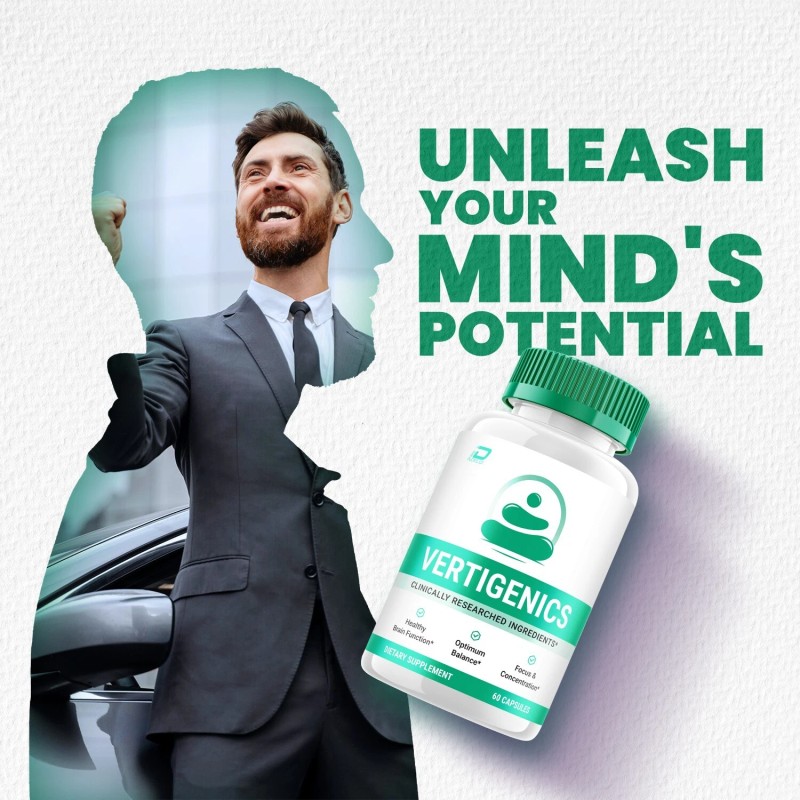 Vertigenics (5 Pack) Vertigenics Brain Supplement Capsules-Verti Genics All-Natural