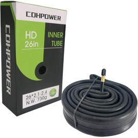 26 inch x 2.1-2.4 Heavy Duty Bike Inner Tube 730g 48mm Schrader Valve 26" MTB Road Bicycle Tire Tubes (1pc)