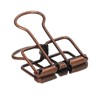 80Pcs Hollow Binder Clips 0.7in Sturdy Metal Hollow Out Strong