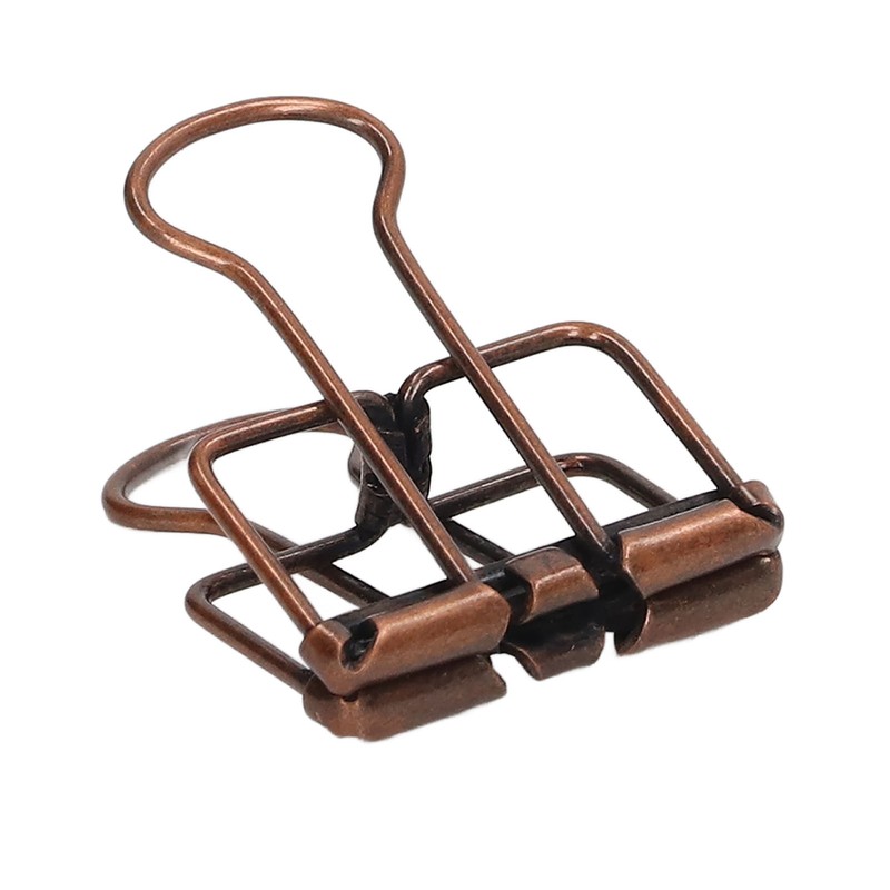 80Pcs Hollow Binder Clips 0.7in Sturdy Metal Hollow Out Strong