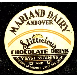 MARLAND DAIRY- ANDOVER, MD- CHOCOLATE DRINK -BOTTLE CAP - 42mm