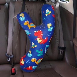 HKSICHENGKEJI Car Travel Pillow Soft Neck Pillow for Head and Body Support Kids Adult Seat Belt Pillow Breathable Aircraft Travel Pillow for Long-Distance Travel