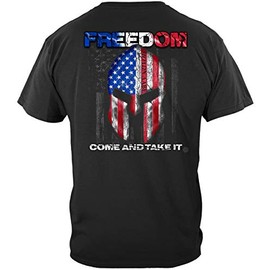 American Flag Shirt Pro Gun Tee - Flag Shirt Shirt -Black XX-Large