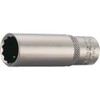 TRUSCO T3-12WL Deep Socket, 12 Square Type, Insertion Angle, 0.5