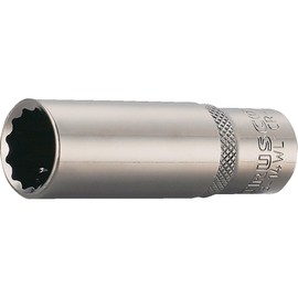TRUSCO T3-12WL Deep Socket, 12 Square Type, Insertion Angle, 0.5 inch (12 mm) Opposite Side