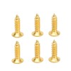 100PCS Guitar Pickguard Screws Metal Guard Plate Mounting Screw Electric