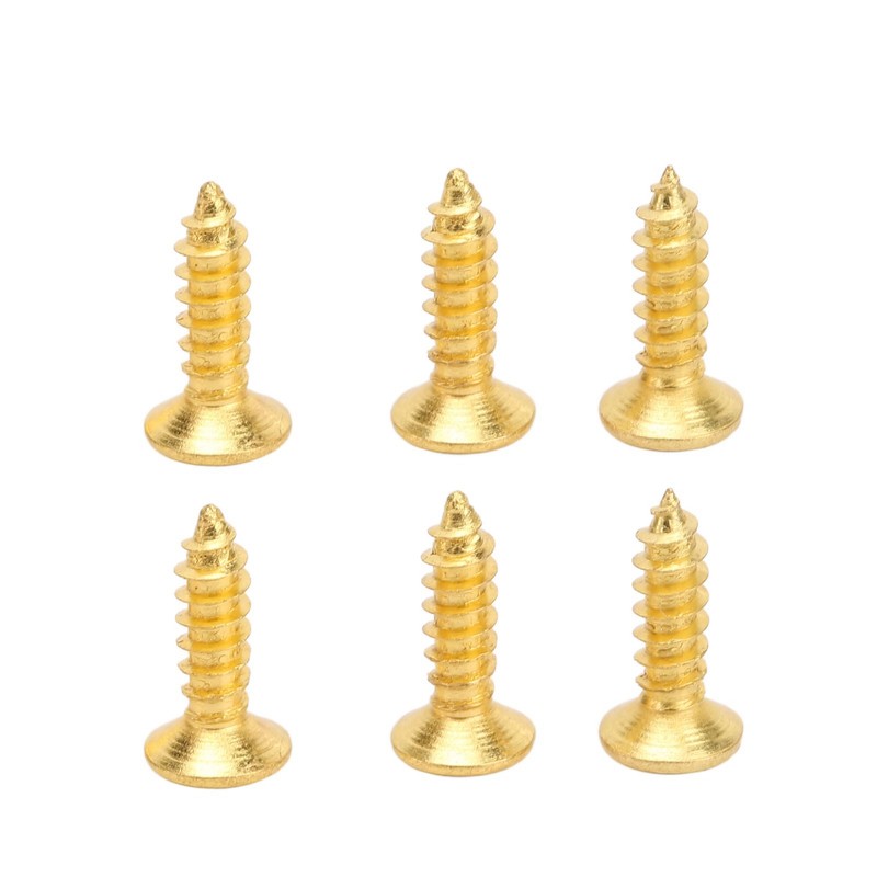 100PCS Guitar Pickguard Screws Metal Guard Plate Mounting Screw Electric