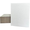 36 Packs 12x12 Inch Corrugated Cardboard Sheets, Premium White Corrugated