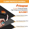 Snblzhef Fireproof Heat Shield for Wall Behind Grill Protect Deck