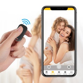 Bluetooth Tracker, Key Finder and Item Finder for Keys, Bags and More, Two-Way Alarm for iOS and Android Phones (Black)