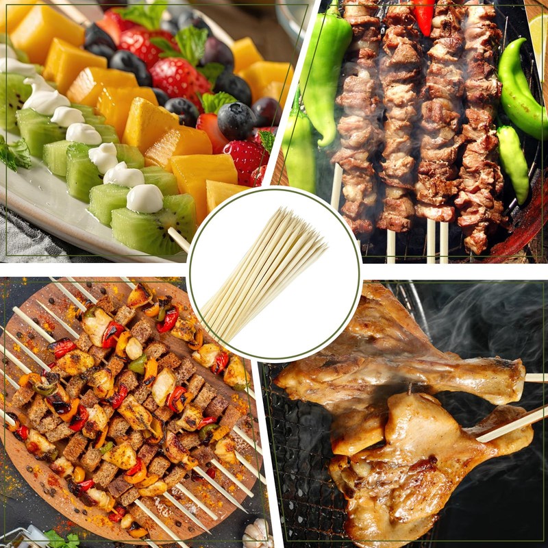Bamboo Smores Sticks (50 Pcs), 17.5" Marshmallow Roasting Sticks for