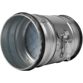 4" Inch Inline Round Duct Filter - G4 Class Filter with Mesh Screen - Dust Collection and Air Purification - Rigid or Flexible Vent Hose Filter