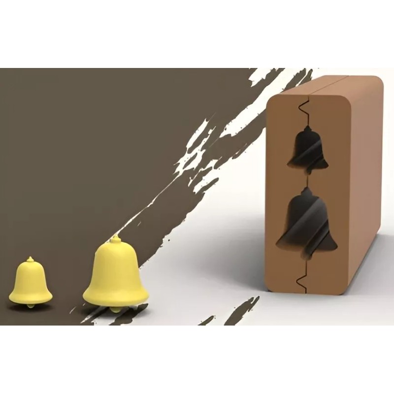 Bell Christmas Polymer Clay Bead Roller