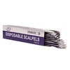 Disposable Scalpels Blades High-Carbon Steel Blades, Plastic Handle, Sterile, Dermaplaning,