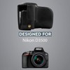 MegaGear MG1535 Nikon D3500 Ever Ready Kameratasche und Trageriemen, Leder,