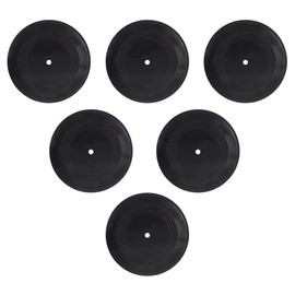 FOMIYES Home Decor 6 Pcs Vinyl Record Wall Decoration Retro Blank Aesthetic Records Signs 1950s Rock and Roll Party Decorations for Home Wall Decor Music Party Favors 5 Inch Vintage Decor