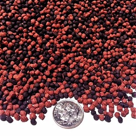 Aquatic Foods Inc. Gourmet Blend of 3mm-1/8 California Blackworm & Beef Heart Floating Pellets for Discus, Oscars, Cichlids, All Tropical Fish. GB-615 1/4-lb