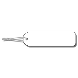 シモジマ ヘイコー 提札 白無地 綿糸付 No.30 500枚入 007103005