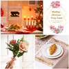 Table Runner Rose Gold Metallic Thin Mesh Pink Roll Table